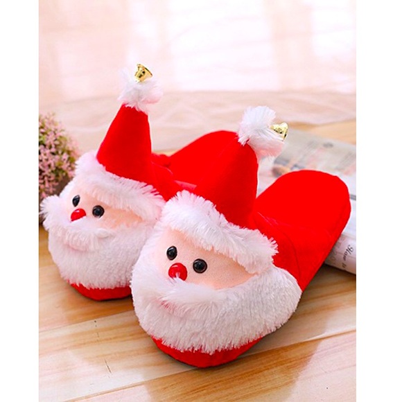 Ugly Christmas Slippers Shoes - **HOST PICK** 🎅🏻 Unisex Christmas Santa Claus Slippers with Bell 🎅🏻